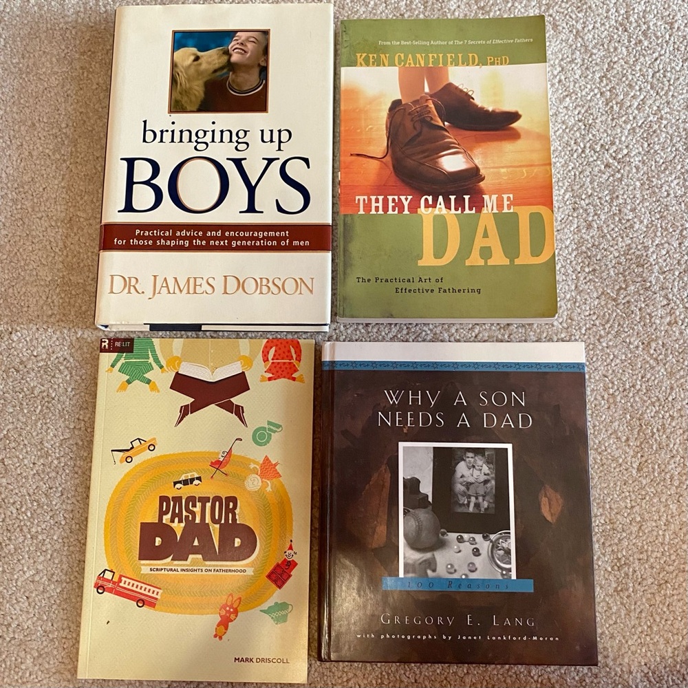 Lot 4 Fathers Parenting Boys Son Books Fathering Bringing up Dr James Dobson